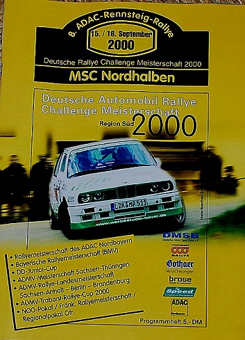 Programm Rennsteig-Rallye 2000